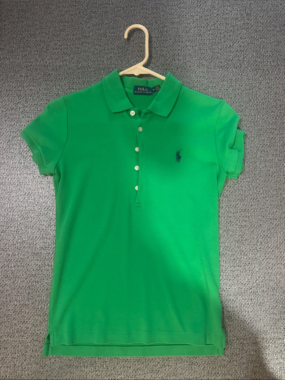 Polo by Ralph Lauren Women's Kelly Green Short Sleeve Polo - Picture 4 of 4